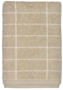 Beżowy bawełniany ręcznik kąpielowy 70x140 cm Tile Stone – Mette Ditmer Denmark
