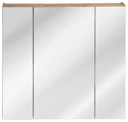 Szafka łazienkowa CAPRI 843 80 cm dąb z lustrem COMAD