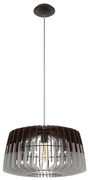 Eglo 96956 - Lampa wisząca na przewodzie ARTANA 1xE27/60W/230V szara/czarna 480mm