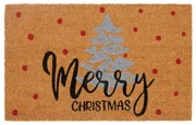 Wycieraczka z włókna kokosowego ze świątecznym motywem 40x70 cm Silver Christmas – Hanse Home