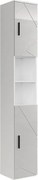 Wysoka szafka biały/biały wysoki połysk 30x30x190 irma