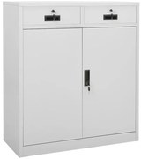 Jasnoszara szafka biurowa zamykana M1-A19