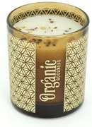 Organiczna świeca kadzidlana Sage &amp; Lavender200 g w szklanym pojemniku ze złotą folią