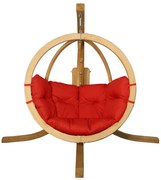 Okrągły czerwony fotel ogrodowy L9-T11