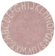 Dywan dziecięcy ROUND ABC Vintage Nude Natural 150x150 różowy LORENA CANALS