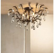 ONLI - Oprawa sufitowa TERESA 3xE14/6W/230V brązowa