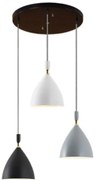 Lampa sufitowa loftowa metalowa wisząca AT18-3SZ-MIX