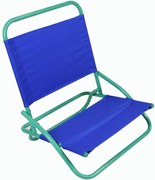 Krzesło plażowe składane, PVC, niebiesko-zielone
