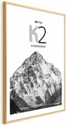 Plakat K2 60x90 cm z ramą złotą z marginesem ARTGEIST B
