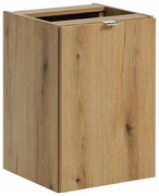 Szafka łazienkowa z koszem na pranie w kolorze dąb L4-E91