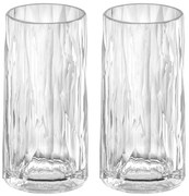 Wąskie szklanki CLUB No. 8, superglas, 2 x 300 ml, KOZIOL