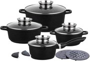12 elementowy zestaw garnków z granitową powłoką P1-R39