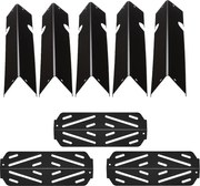 Pręt Osłony Palnika i Rozpraszacz SucceBuy Ciepła do Grilla 8PCs, Odprowadzacz Tłuszczu do Palnika 43,5 cm, do Weber Genesis II 310, 315, 335, 340