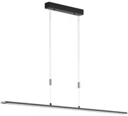 Czarna metalowa lampa wisząca LED ze ściemniaczem Metz – Fischer &amp; Honsel