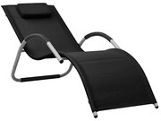 Leżak ogrodowy czarny E2-D36