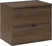 Wisząca szafka pod umywalkę nablatową Orzech Villa N4-T97