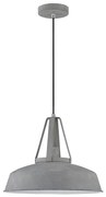 Lampa wisząca na przewodzie RYAN 1xE27/60W/230V szara