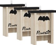 PawHut Zestaw 3 Schronień dla Nietoperzy, Domki dla Nietoperzy do Ogrodów, Sadów, Farm, Łatwe Zawieszanie, 18 x 6 x 22,5 cm