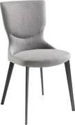 Krzesło z tkaniny szarej 4131 ANGEL CERDA
