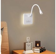 Brilagi - LED Elastyczny kinkiet MAYA Double LED/4W/230V + LED/3W biały