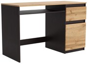 Biurko komputerowe młodzieżowe szkolne 120 cm REMI1 Wenge/Dąb Wotan