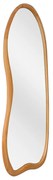 Duże lustro ścienne z organicznego drewna sosnowego- szer. 68 x wys. 178 cm - Naturalny - HARVIL