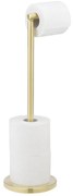 WENKO 25791100 - Uchwyt na papier toaletowy 21x55 cm złoty/srebrny