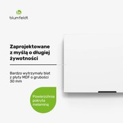 Blumfeldt WoodVista szafka okapowa, solidna, podnośniki gazowe, łatwe czyszczenie