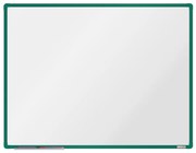 Biała magnetyczna tablica do pisania boardOK 1200 x 900 mm, zielona rama