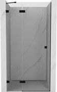Mexen Lunar drzwi prysznicowe uchylne lewe 85 cm, transparent, czarne - 834-085-000-70-00-L