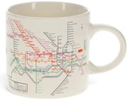 Beżowy ceramiczny kubek 350 ml Heritage Tube Map – Rex London