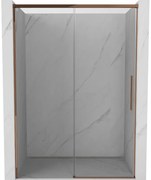 Mexen Rox drzwi prysznicowe rozsuwane 140 cm, transparent, różowe złoto - 8C2-140-000-60-00