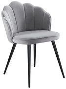 Krzeso Blume Aksamitne Czarne Nogi