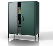 Szafka z półkami VITO, 800 x 1015 x 400 mm, Modern: butelkowa zieleń