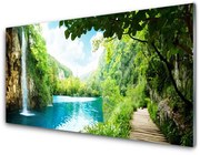 Obraz Akrylowy Wodospad Jezioro Natura