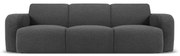 Ciemnoszara sofa z materiału bouclé 235 cm Molino – Micadoni Home