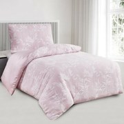 Pościel żakardowa Alabama różowy, 140 x 200 cm, 70 x 90 cm