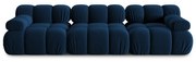 Niebieska aksamitna sofa 282 cm Bellis – Micadoni Home