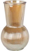 Wazon szklany ryflowany, 20 cm