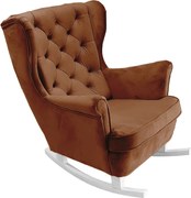 Fotel Relax z Tapicerowanym Siedzeniem i Podłokietnikami, Fotel TV 102x81x95cm Ciemnobrązowy_29828