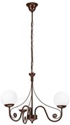 Brilagi - LED Żyrandol na łańcuchu COTTAGE 3xG9/40W/230V brązowy/biały