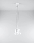 Lampa wisząca DIEGO 3 biała SOLLUX  LIGHTING