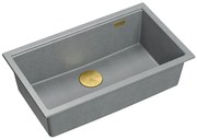 Zlewozmywak granitowy Logan 110 Szary Metalik