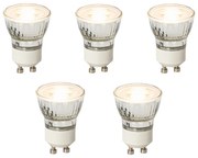Zestaw 5 ściemnialnych żarówek LED GU10 35mm 4W 200 lm 2700K