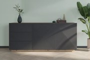 Komoda z szufladami Asha 167 cm - artisan / rivier stone mat