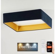 Brilagi-Ściemnialne światło LED VELVET SQUARE LED/36W/230V Wi-Fi Tuya+RC ciemno niebieski