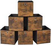 Zestaw 6 Industrialnych Składanych Organizerów E6-H37