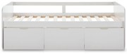 Białe łóżko dziecięce ze schowkiem 90x190 cm Abbott – Marckeric