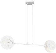 Biała metalowa lampa wisząca - D151 T9-A52