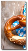 Zegar Szklany Pionowy Kuchnia Precel pieczywo kolorowy